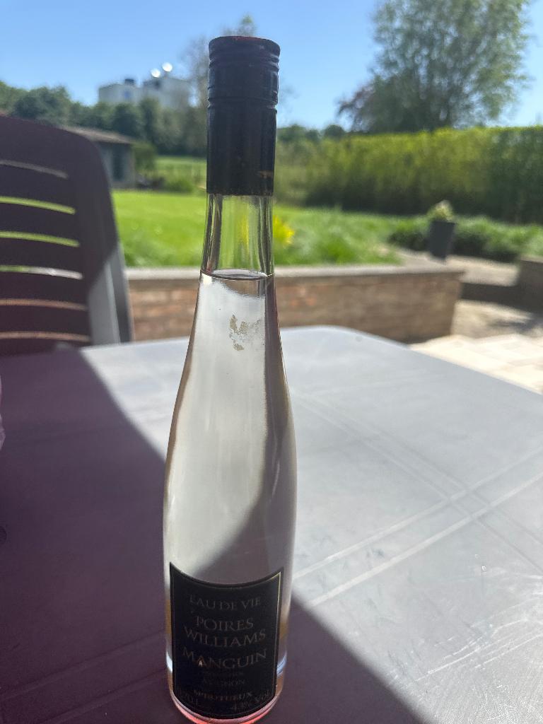 Bouteille eau de vie Poire Williams vintage, Enlèvement ou Envoi, Neuf, Pleine