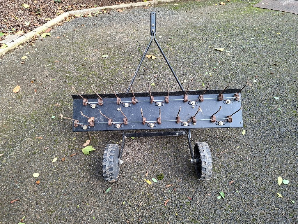 Remorque et scarificateur tracteur, Jardin & Terrasse, Enlèvement, Utilisé