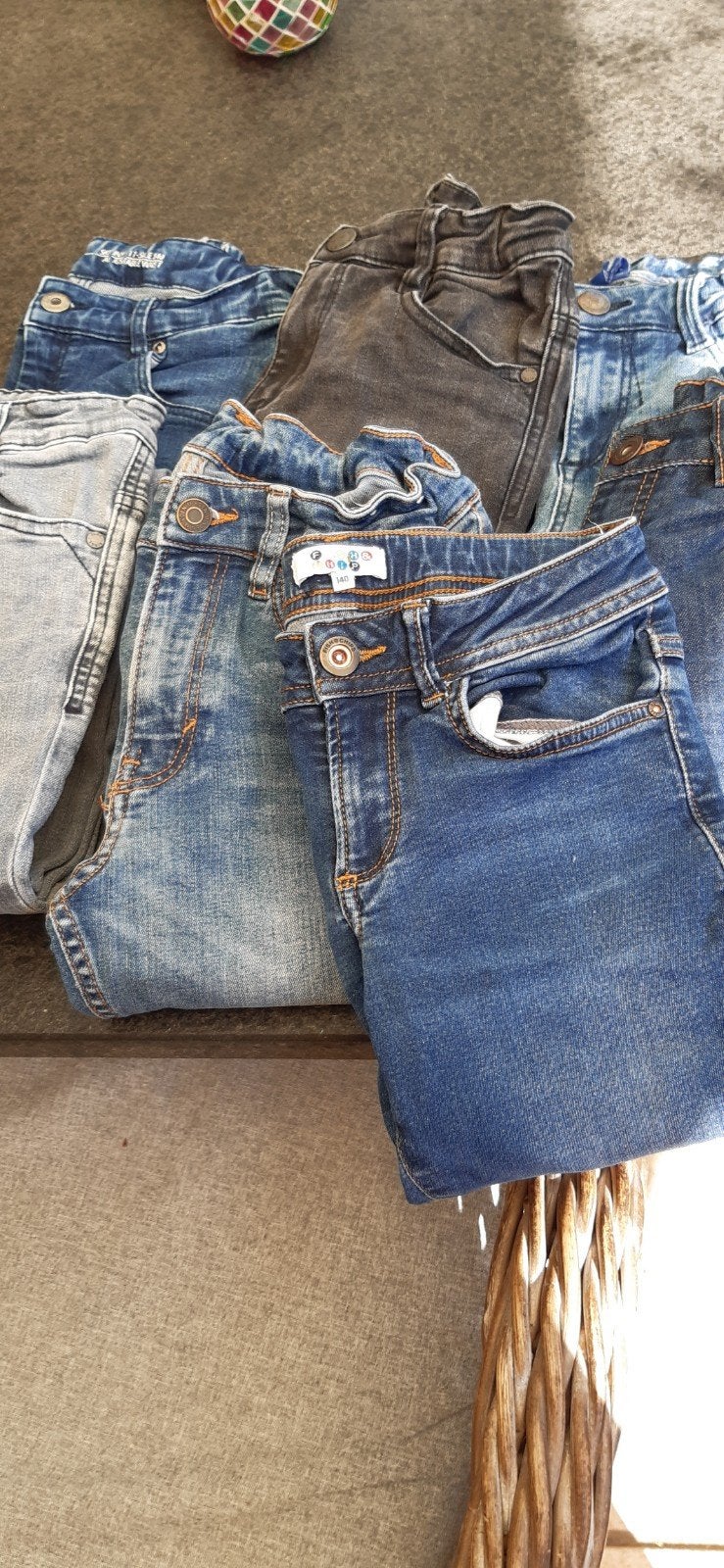 7 jeansbroeken, Ophalen, Maat 140