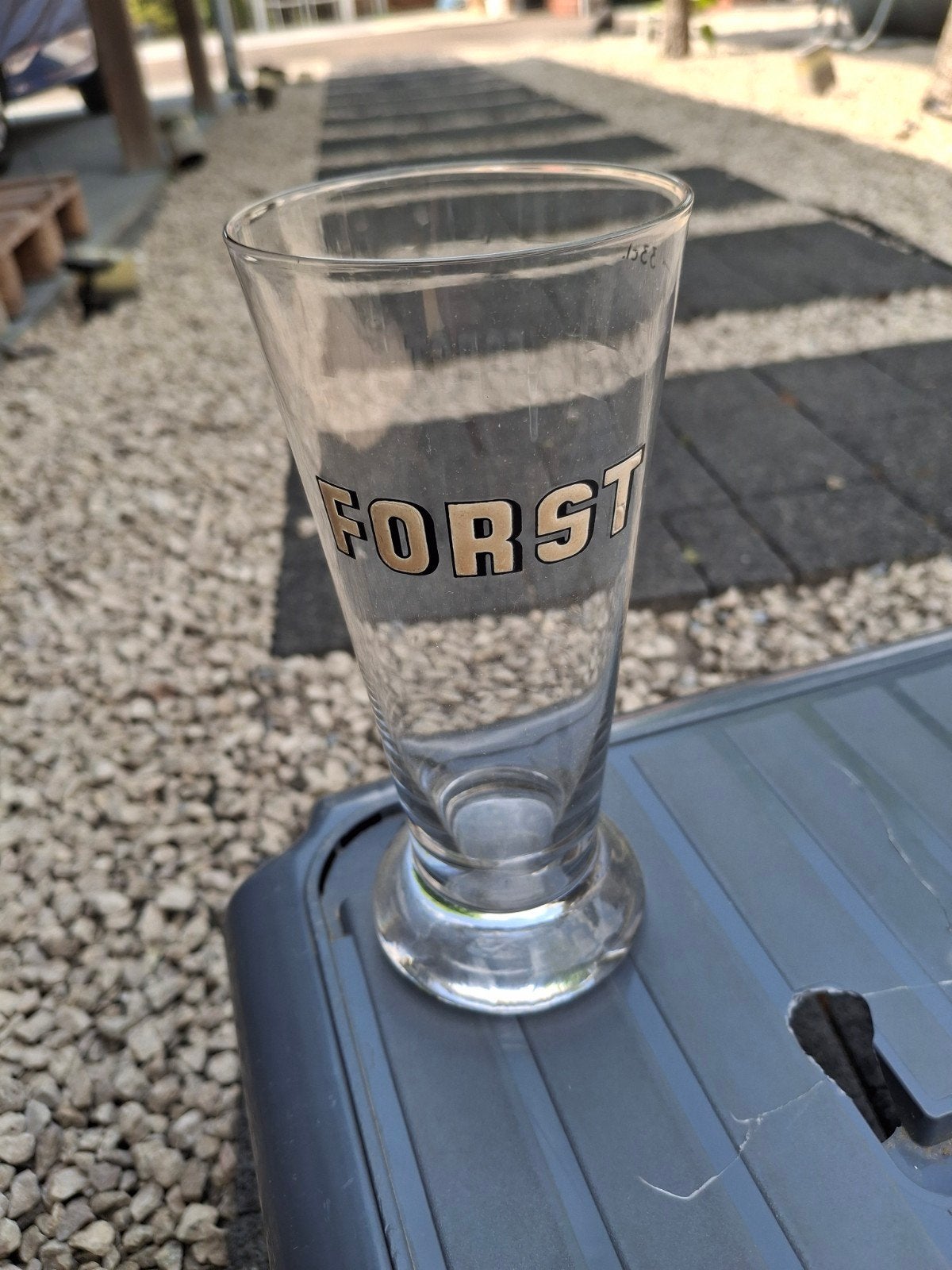 Oud email bierglas forst wielemans, Collections, Enlèvement ou Envoi
