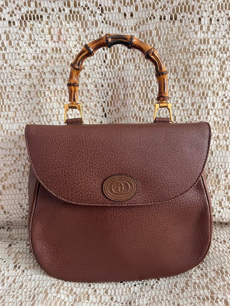Onberispelijke vintage GUCCI-tas van bamboe, Handtassen en Accessoires, Tassen | Damestassen, Ophalen of Verzenden, Zo goed als nieuw