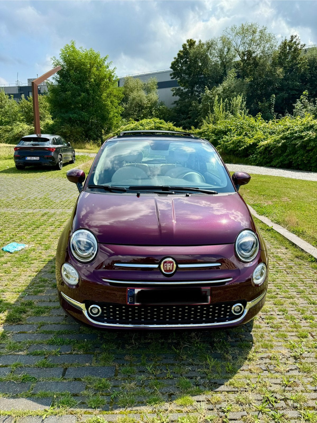 Fiat 500 1.2 Lounge met open dak, Autos, Achat, Boîte manuelle, Autres couleurs, Particulier