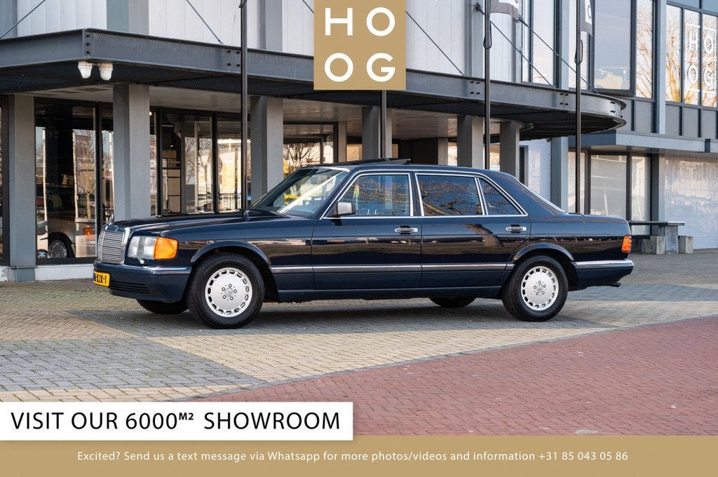 Mercedes-Benz S-Klasse 560 SEL (bj 1989, automaat), Auto's, Oldtimers, Bedrijf, Te koop, Lederen bekleding, Mercedes-Benz, Benzine