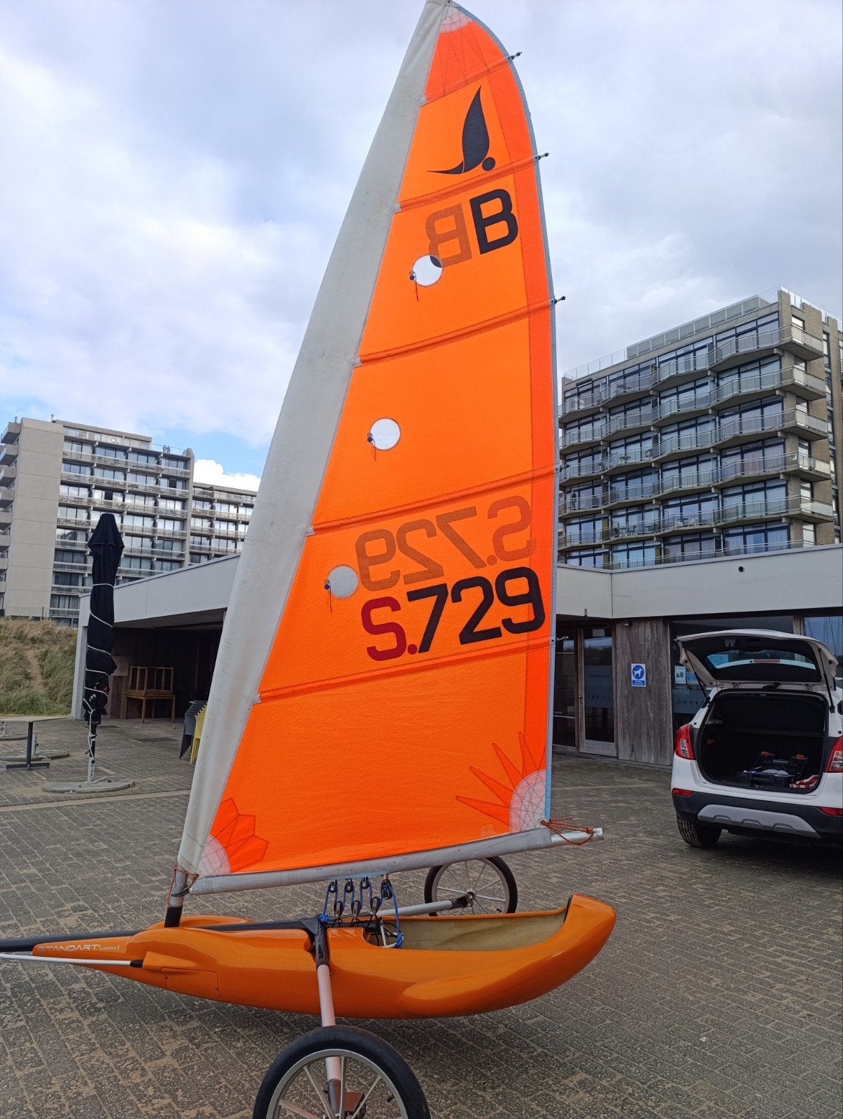 zeilwagen, Watersport en Boten, Ophalen of Verzenden, Zo goed als nieuw, Minder dan 15 m²