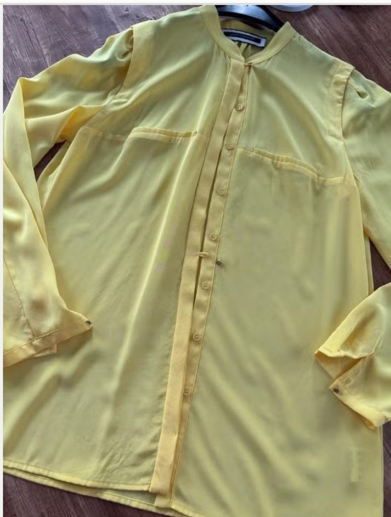 Blouse Luisa Cerano maat 38, Maat 38/40 (M), Geel, Ophalen of Verzenden, Zo goed als nieuw