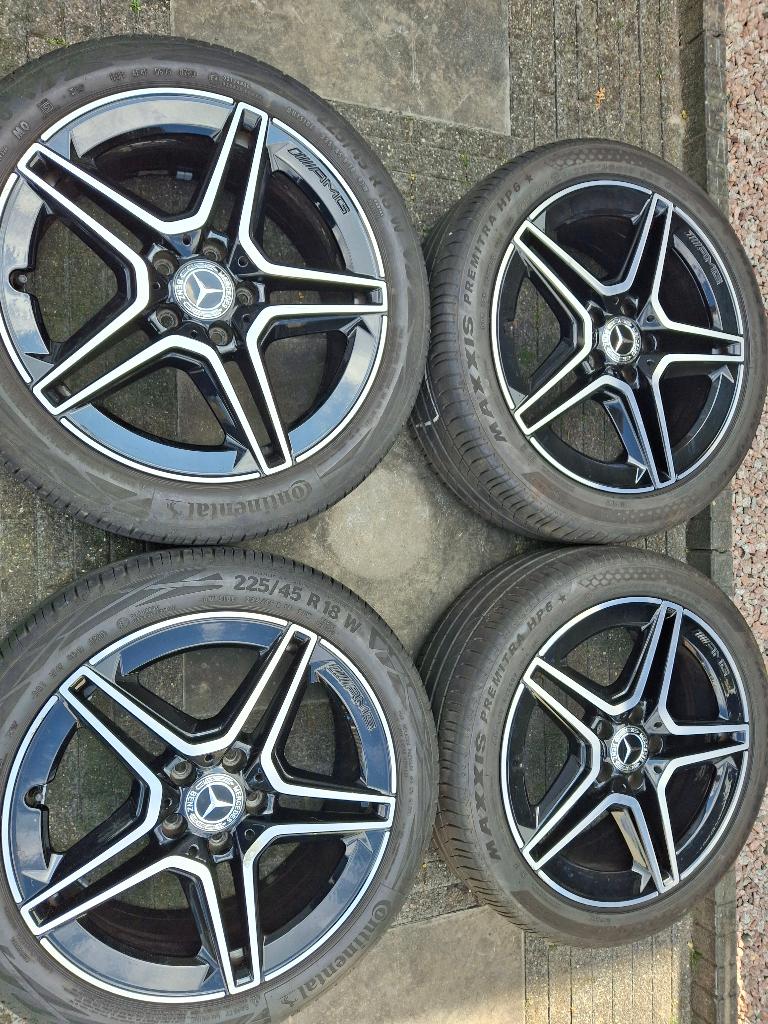 18 Inch Mercedes 5x112 AMG velgen A/B/CLA W177, Autos : Pièces & Accessoires, Pneus & Jantes, Pneus et Jantes, Pneus été, 18 pouces