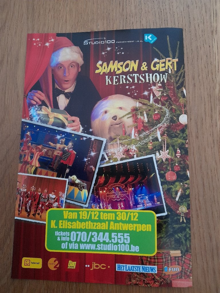 Samson en Gert - flyer, Verzamelen, Ophalen of Verzenden, Zo goed als nieuw