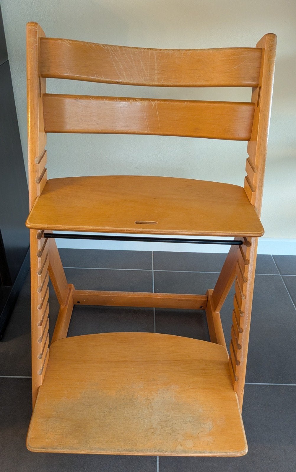 Chaise Stokke Tripp Trapp couleur naturelle, Enfants & Bébés, Enlèvement, Utilisé, Chaise évolutive, Coulissant