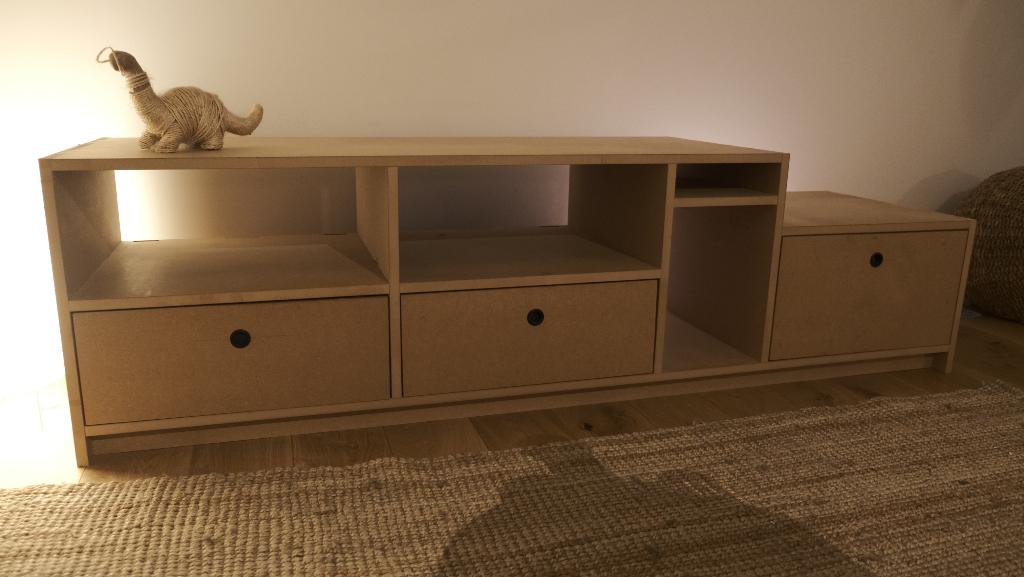Meuble TV sur mesure, Moins de 100 cm, 150 à 200 cm, Comme neuf, Synthétique