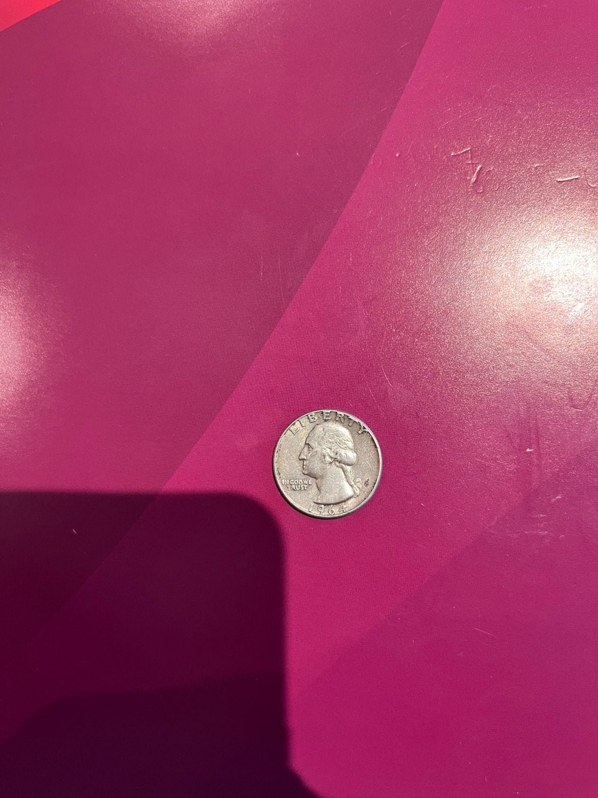 USA 1/4 Dollar Quarter Washington 1964, Enlèvement ou Envoi, Monnaies et Billets de banque