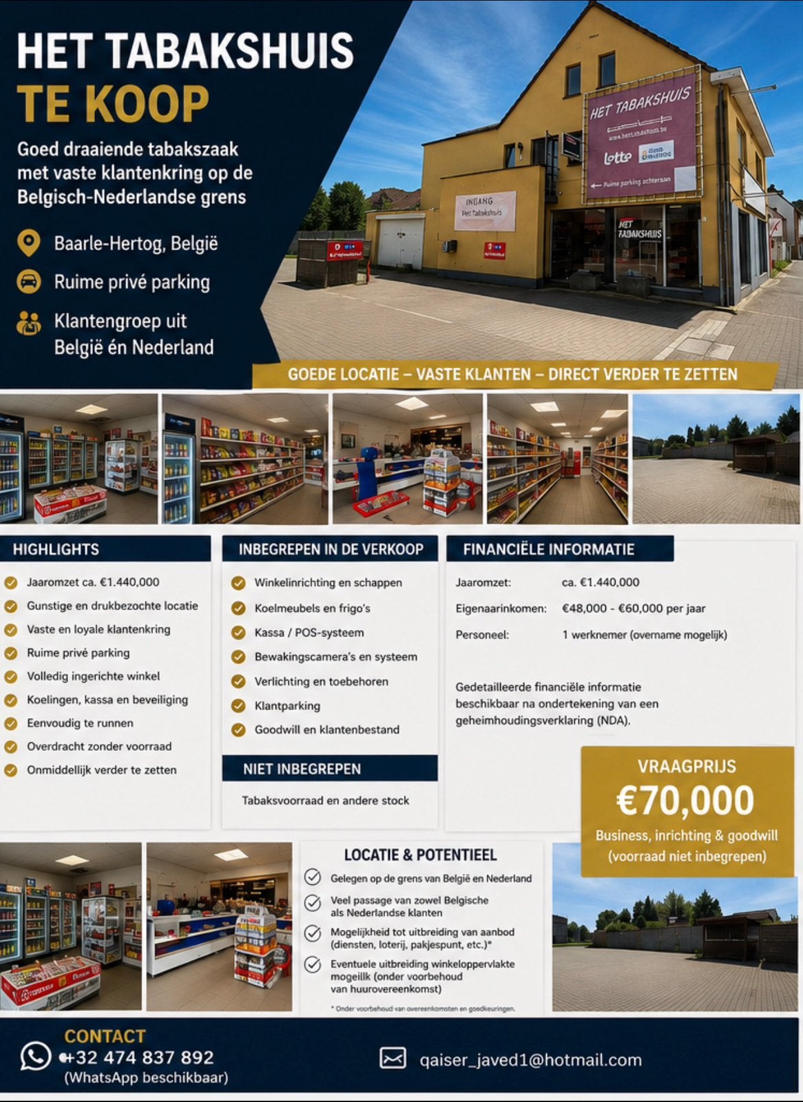 Grenswinkel België/Nederland te Koop, Ophalen