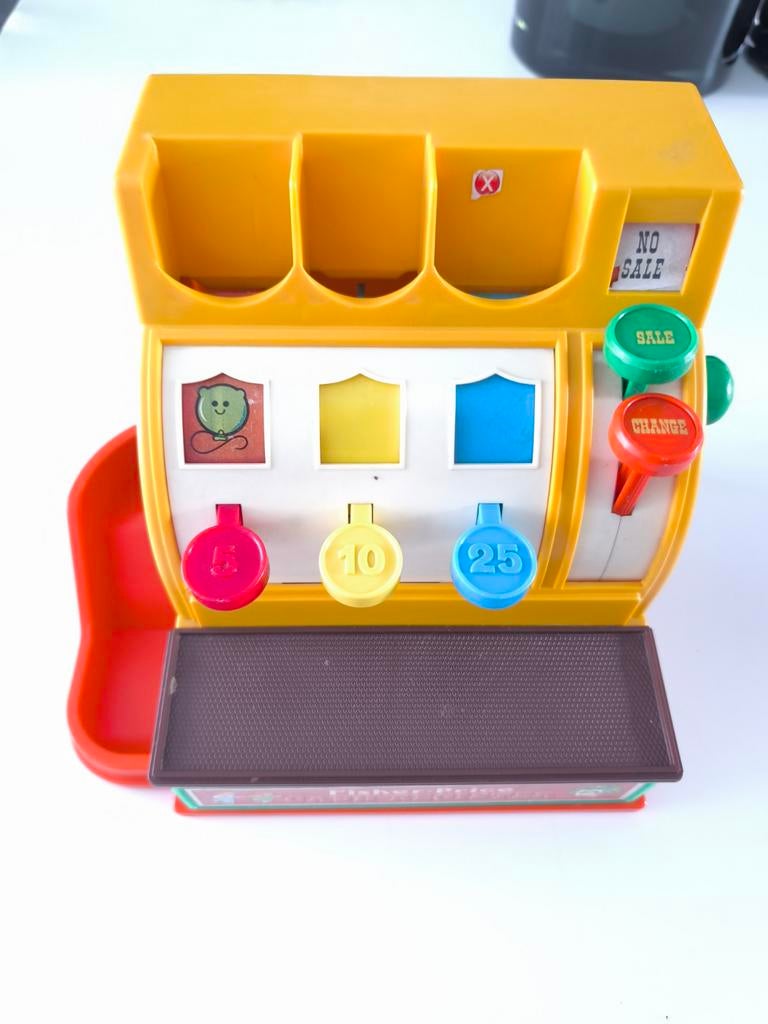 Fisher Price - kassa vintage, Kinderen en Baby's, Ophalen of Verzenden, Gebruikt, Duw- of Trekspeelgoed