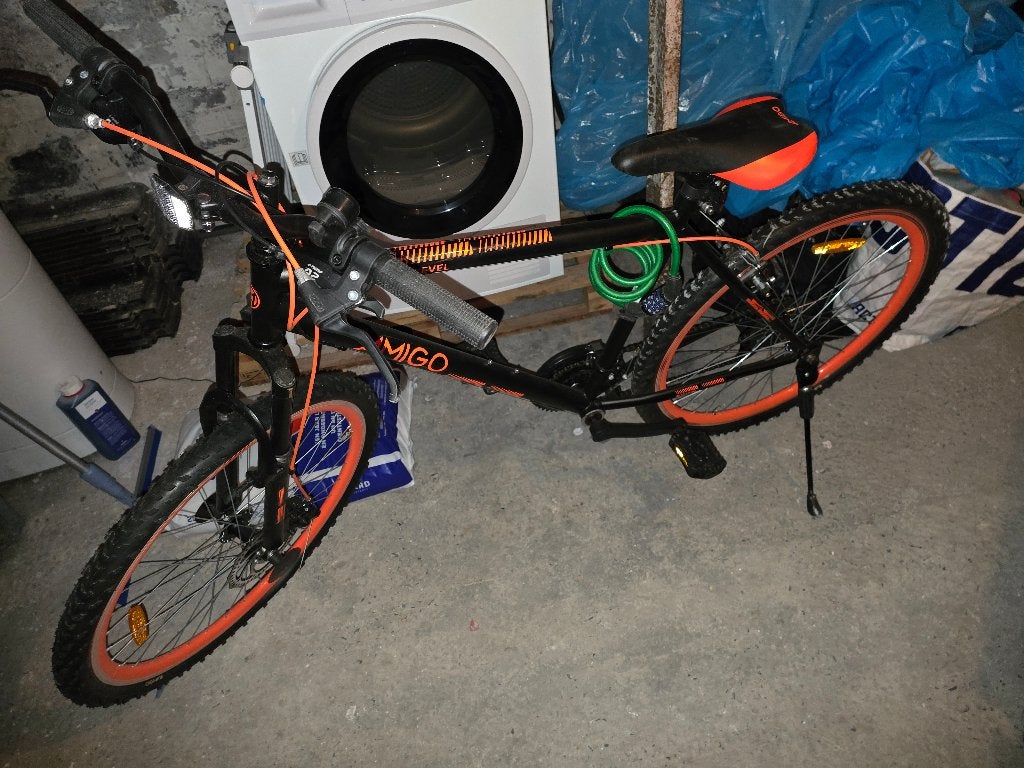VTT Amigo noir et orange – 21 vitesses – Très bon état, Vélos & Vélomoteurs, Enlèvement, Comme neuf
