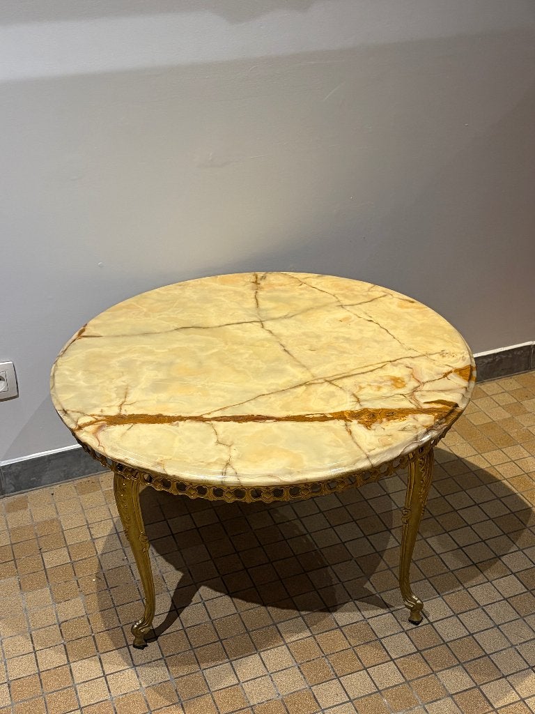 Hollywood Regency Salontafel, Huis en Inrichting, Tafels | Salontafels, Ophalen, Gebruikt, 50 tot 100 cm, Weet ik niet