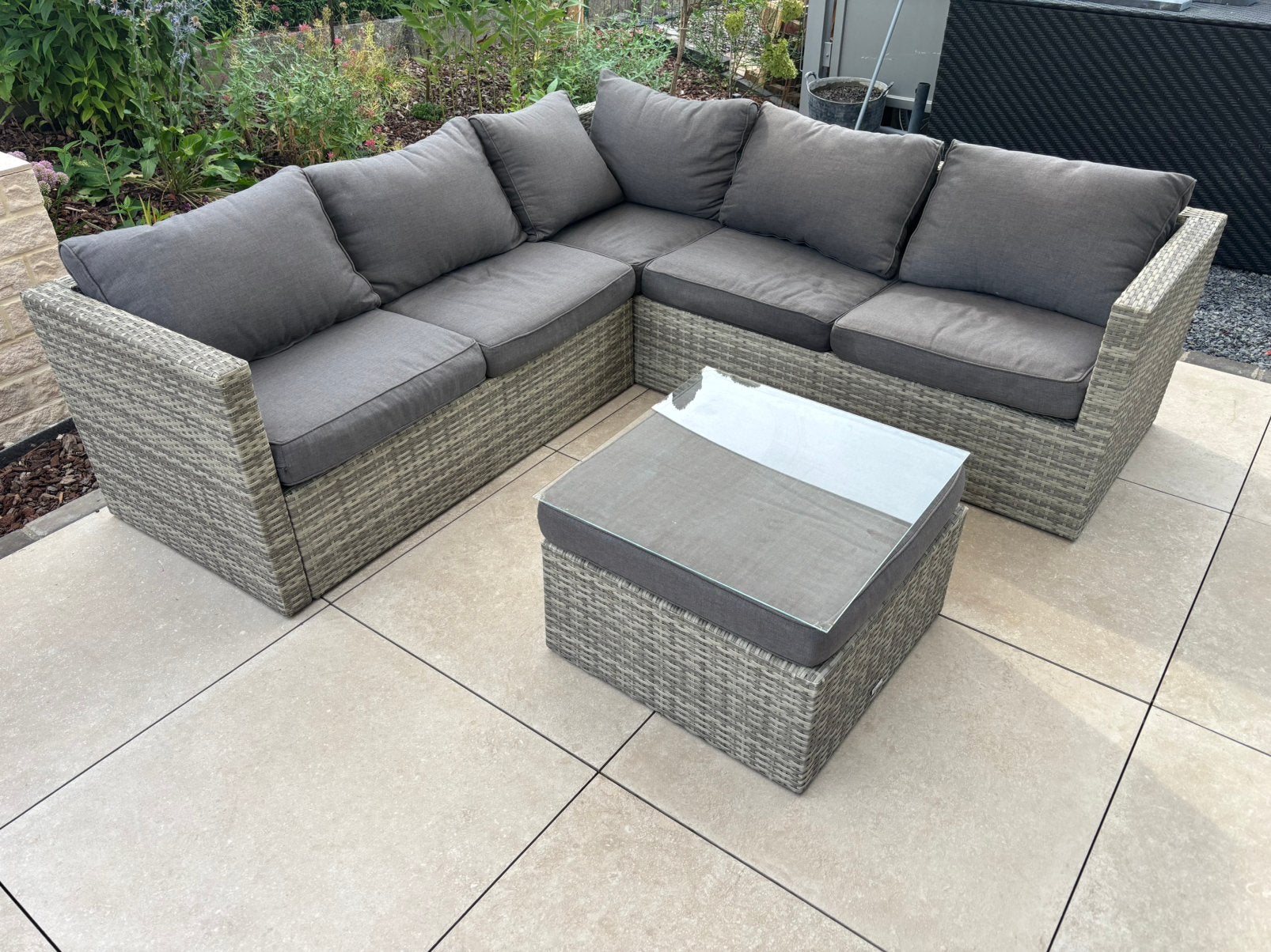 Loungeset, Ophalen, Gebruikt, Wicker, Loungeset