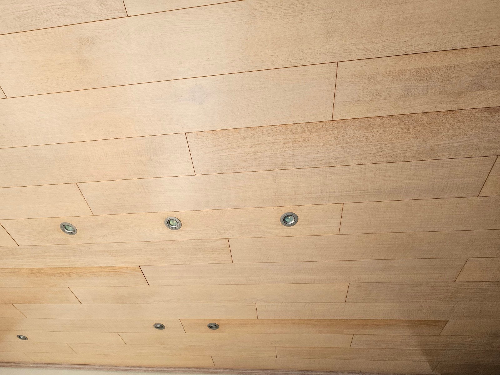 30m² plafond planchetten te koop eik look, Doe-het-zelf en Bouw, Hout en Planken, Ophalen, Gebruikt, Minder dan 25 mm, Overige typen