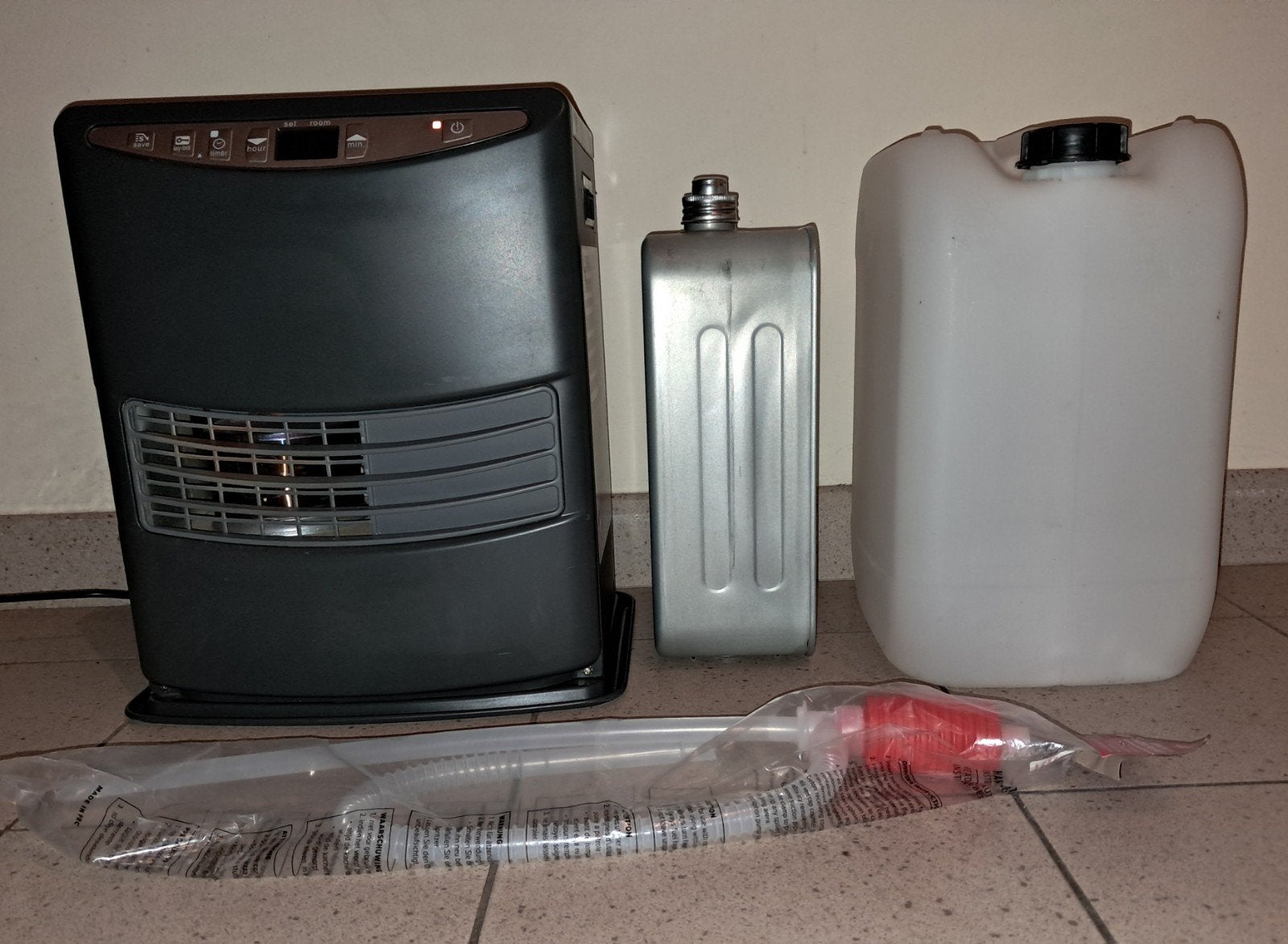 Petroleum laserkachel + Hevelpomp + Brandstoftank, Enlèvement, Comme neuf