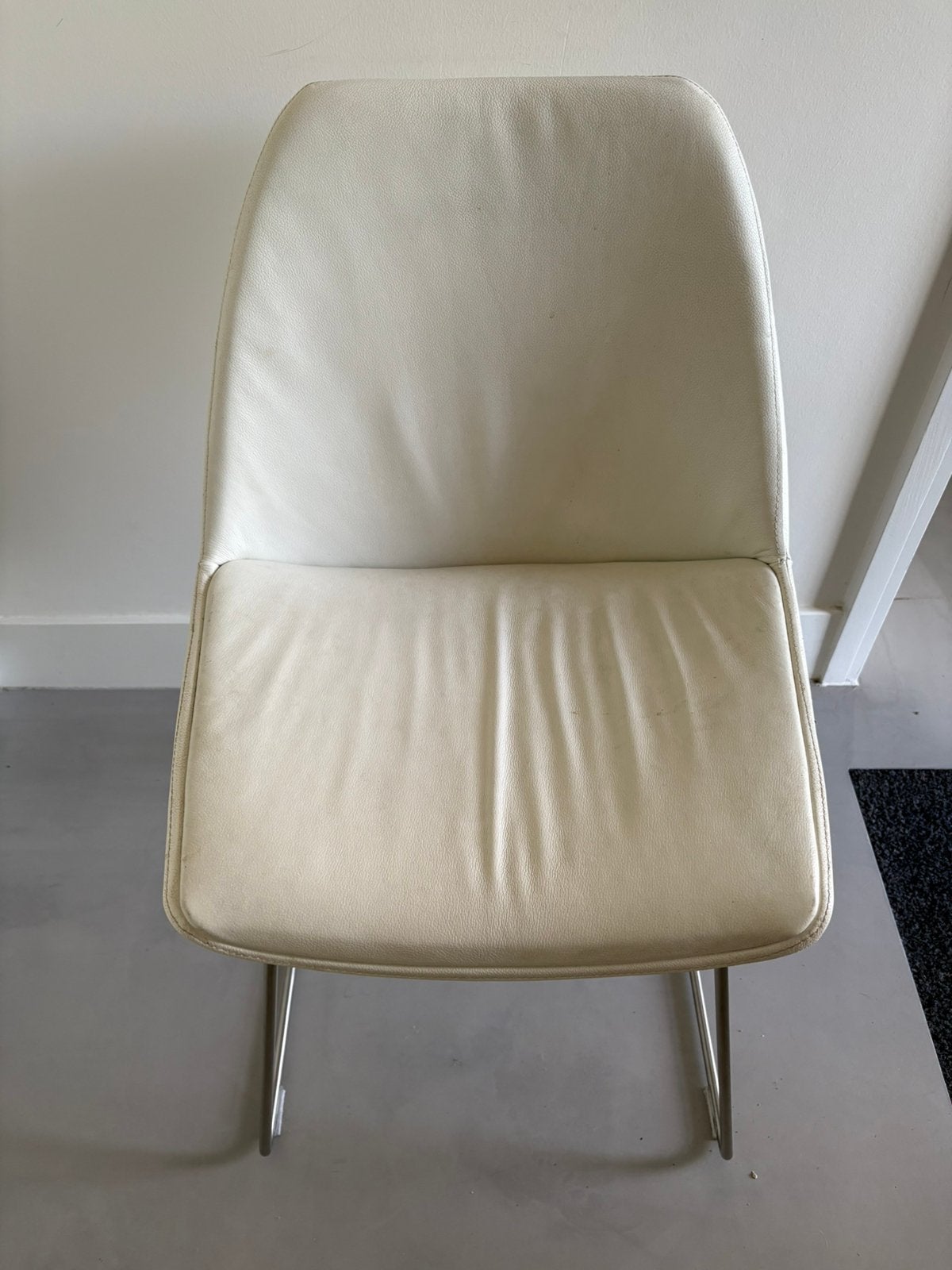 6 steivige stoe, Huis en Inrichting, Ophalen, Gebruikt, Wit, Leer
