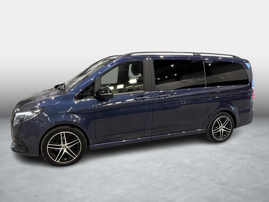 Mercedes-Benz V 250D L2 NEW MODEL AMG LINE+MBUX+PARKEERPAKKE, Auto's, Mercedes-Benz, Automaat, 4 cilinders, 2000 kg, Blauw