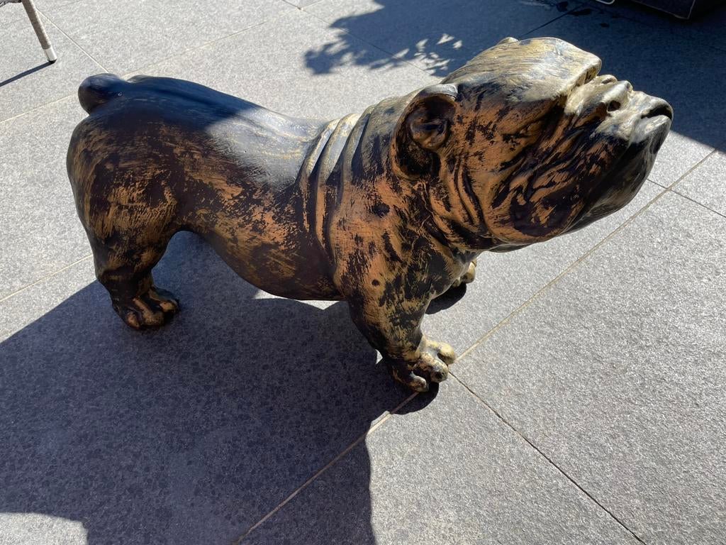 Beeld bulldog, Ophalen, Overige stijlen, Kunststof, Zo goed als nieuw