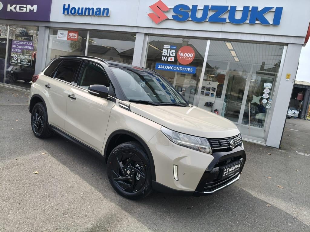 Suzuki Vitara 1.4 2WD Tsuki Automaat, Auto's, Suzuki, Automaat, Beige, Leder en Stof, Beige