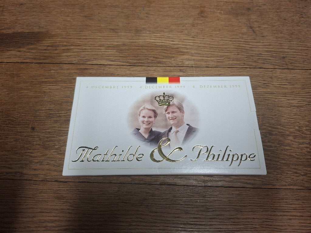 België 250 Frank – Huwelijk Filip & Mathilde – Proof-munt, Ophalen, Zilver, Losse munt, Zilver