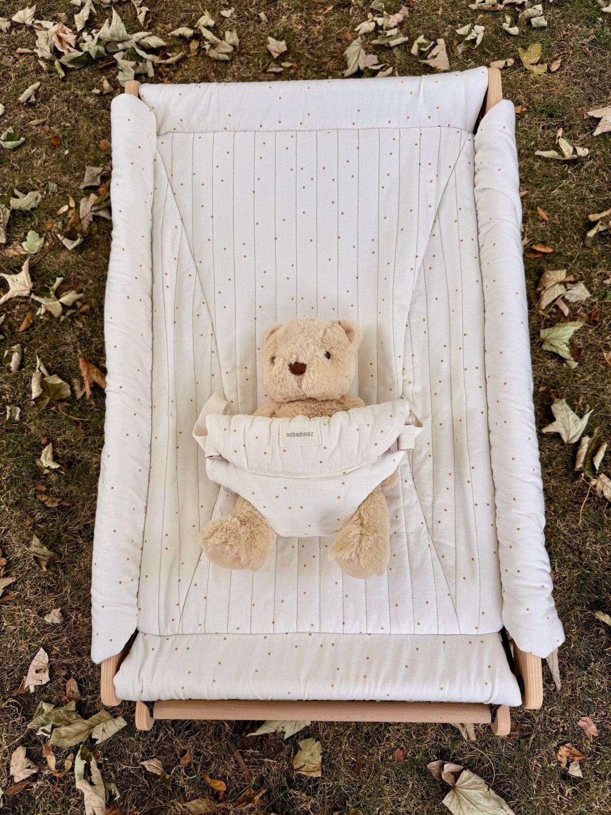 Nobodinoz wipstoel honey dots, Kinderen en Baby's, Wipstoeltjes, Gebruikt, Wipstoel, Met gordel(s) of riempje(s), Ophalen