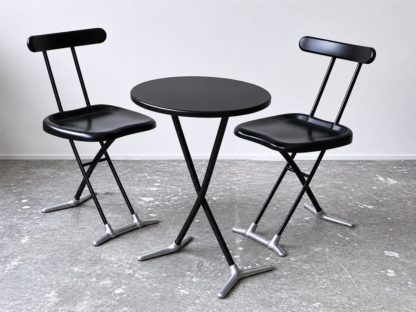 Zeldzaam Rondine ensemble van Toshiyuki Kita voor Magis, Huis en Inrichting, Stoelen, Gebruikt, Twee, Zwart, Design