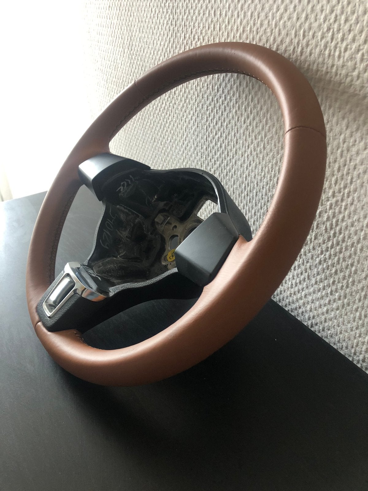 Vw Golf 6 lederen cognac stuurwiel, Auto-onderdelen, Ophalen, Volkswagen