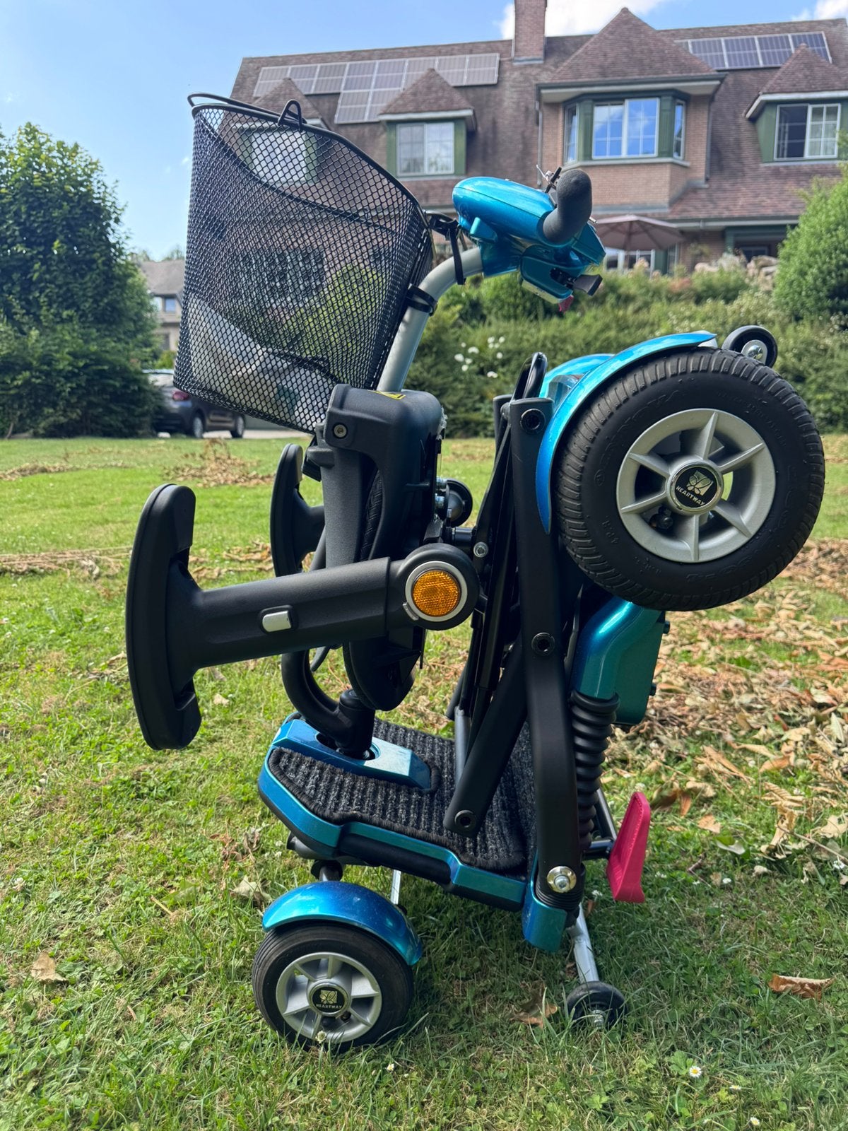 Voiturette électrique pliable Skyline Brio Scootmobiel lège, Divers, Chaises roulantes, Enlèvement ou Envoi, Pliant, Neuf, Fauteuil roulant électrique