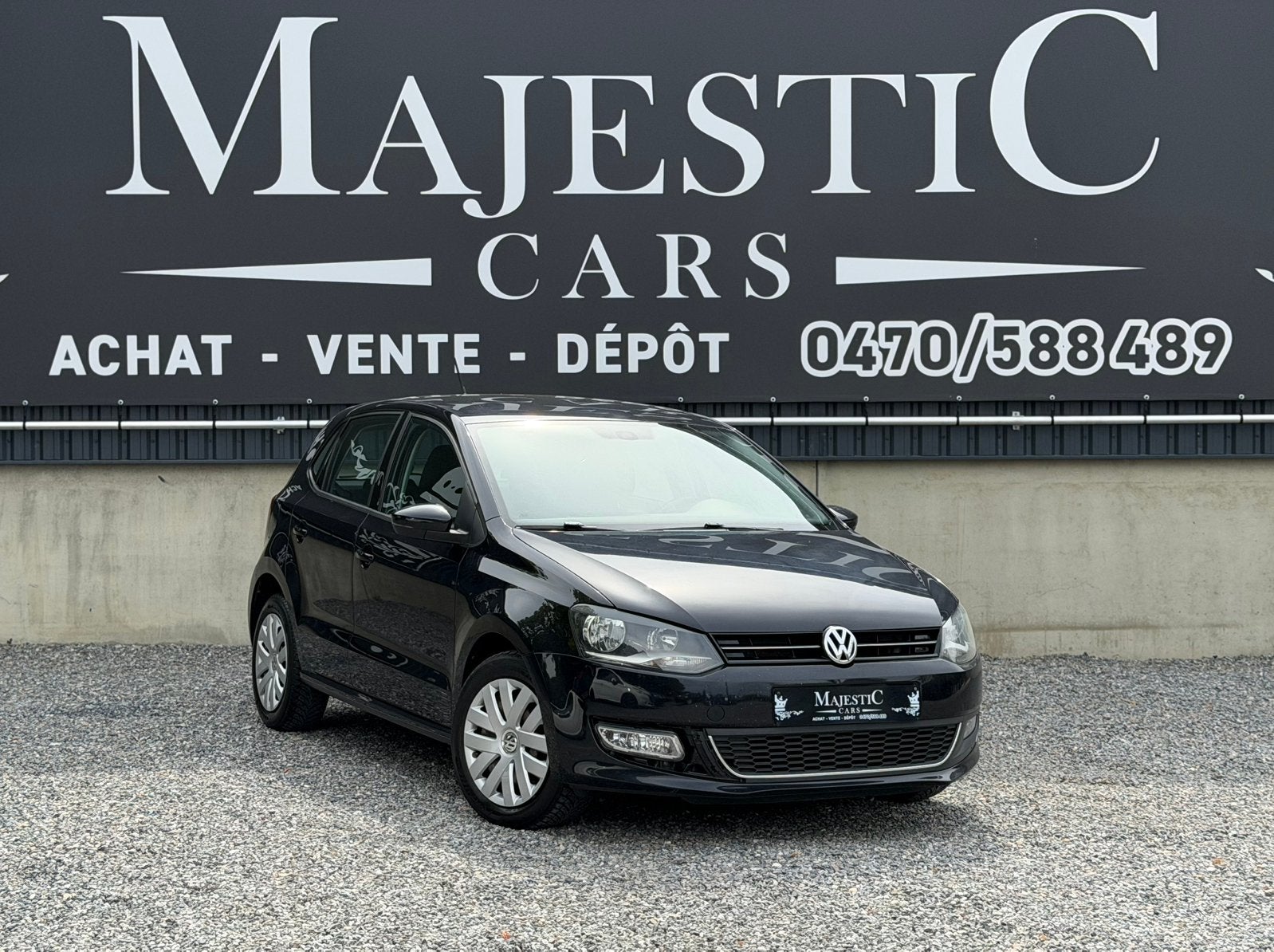 Polo 1.6tdi. 2013. 200.000km. 5 portes CarPlay climtronic, Euro 5, Achat, Entreprise, Noir