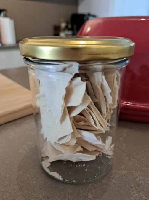 Gedroogde zuurdesem starter, Ophalen