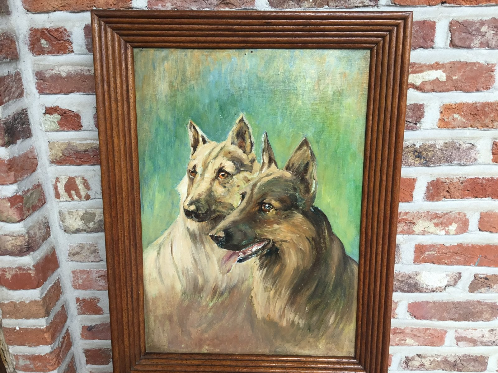 Olie op hout - afmetingen: 59 x44,5 cm, Ophalen