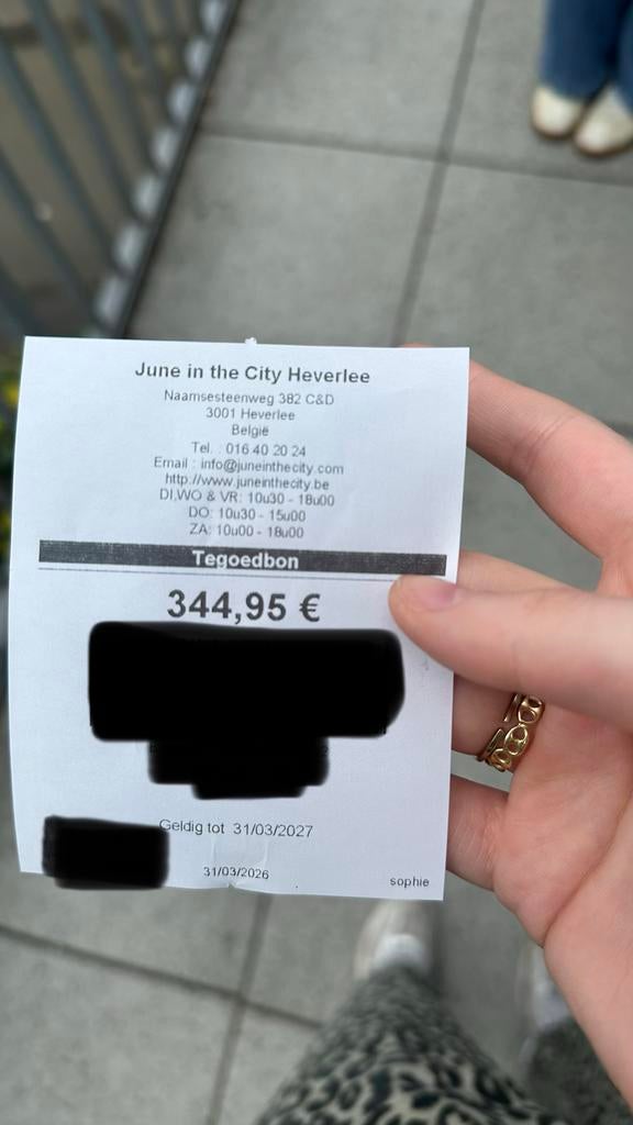 Tegoedbon voor June in the city, Tickets & Billets