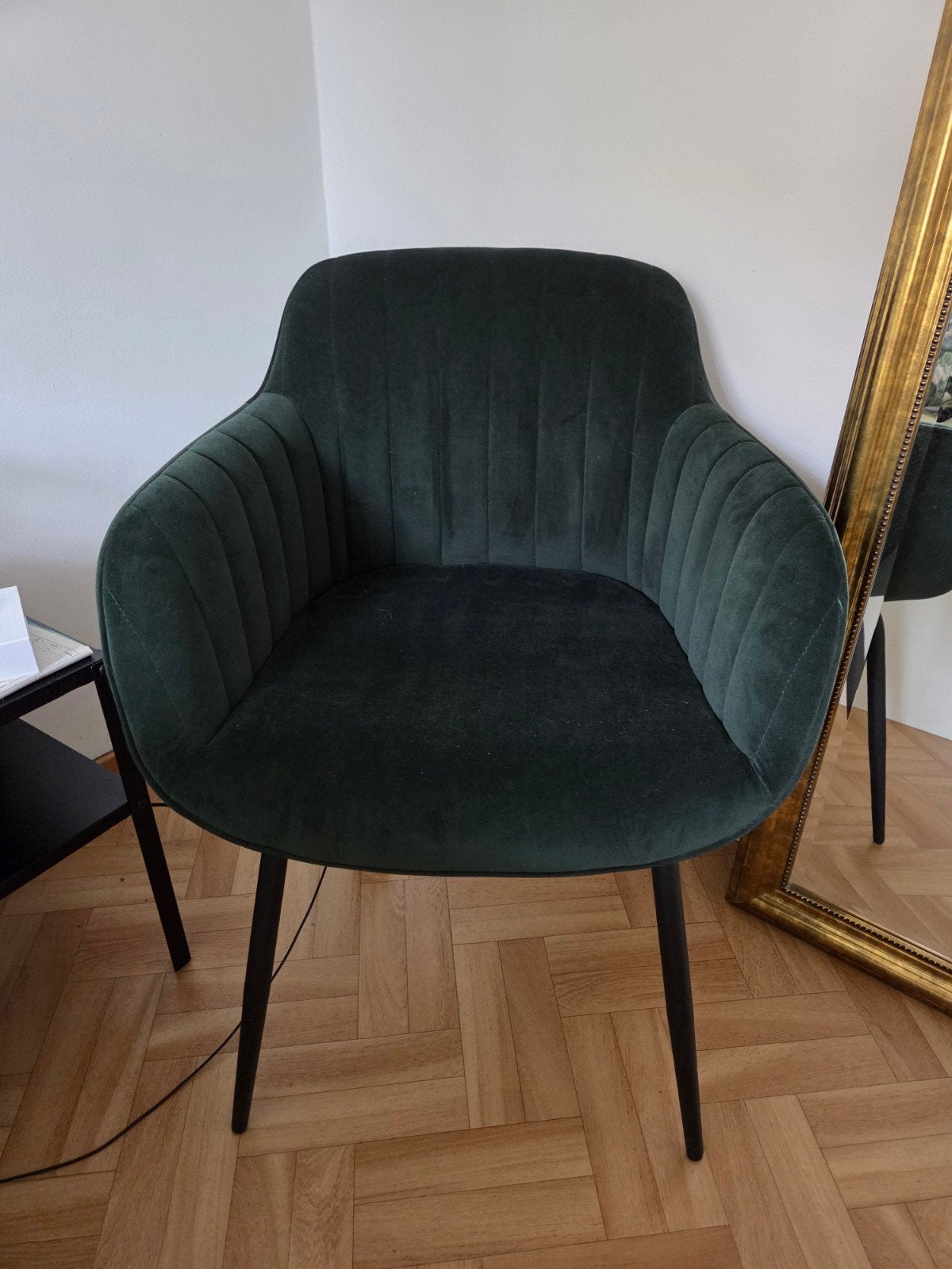 Fluwelen stoel, Huis en Inrichting, Stoelen, Ophalen