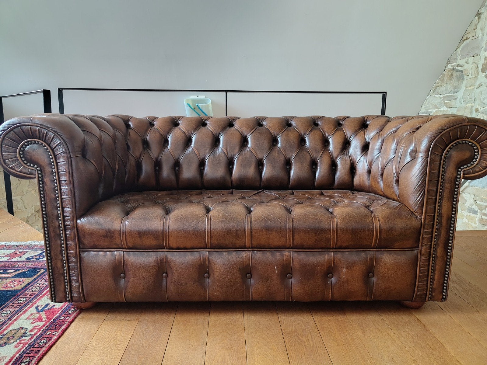 Canapé Chesterfield, Maison & Meubles, Enlèvement, Deux personnes