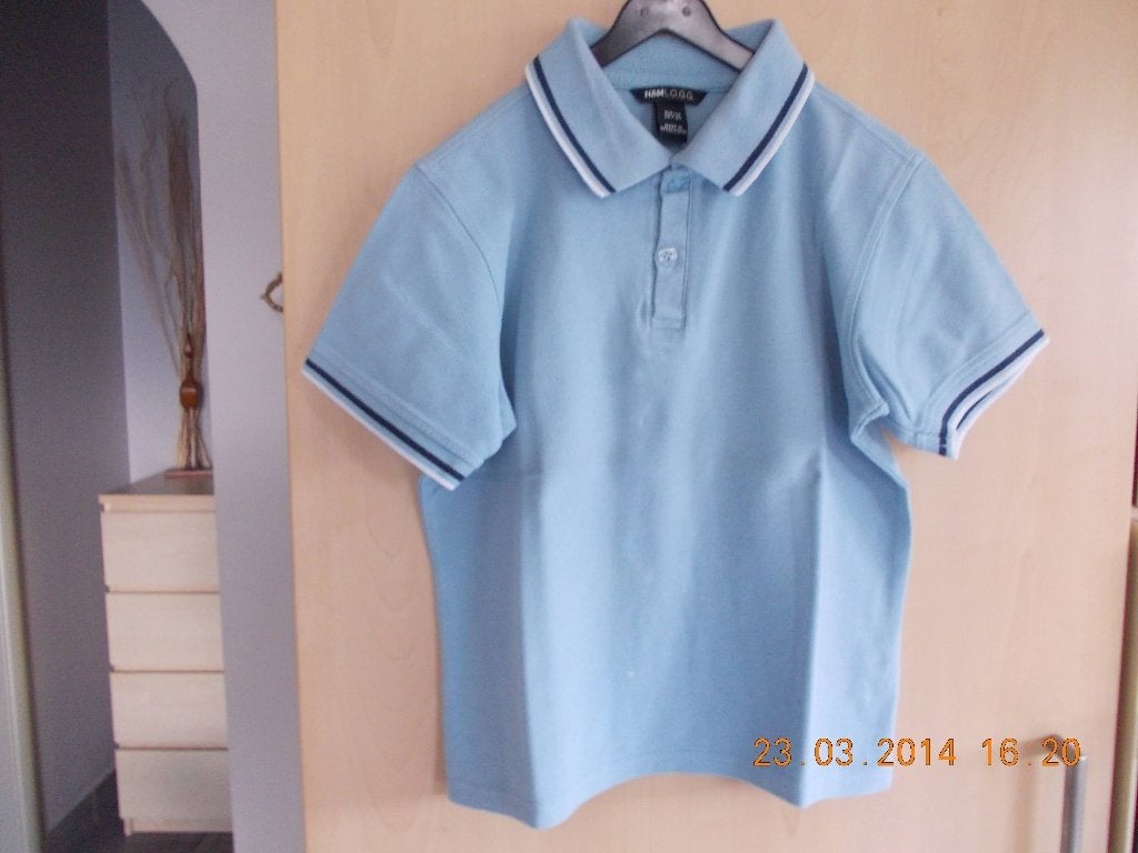 Polotshirts H&M. 2x. maat 128 en maat 152-158., H&M, Ophalen of Verzenden, Zo goed als nieuw, Shirt of Longsleeve