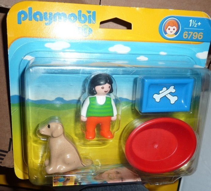 Playmobil 123 Meisje met hond, Enlèvement ou Envoi, Neuf