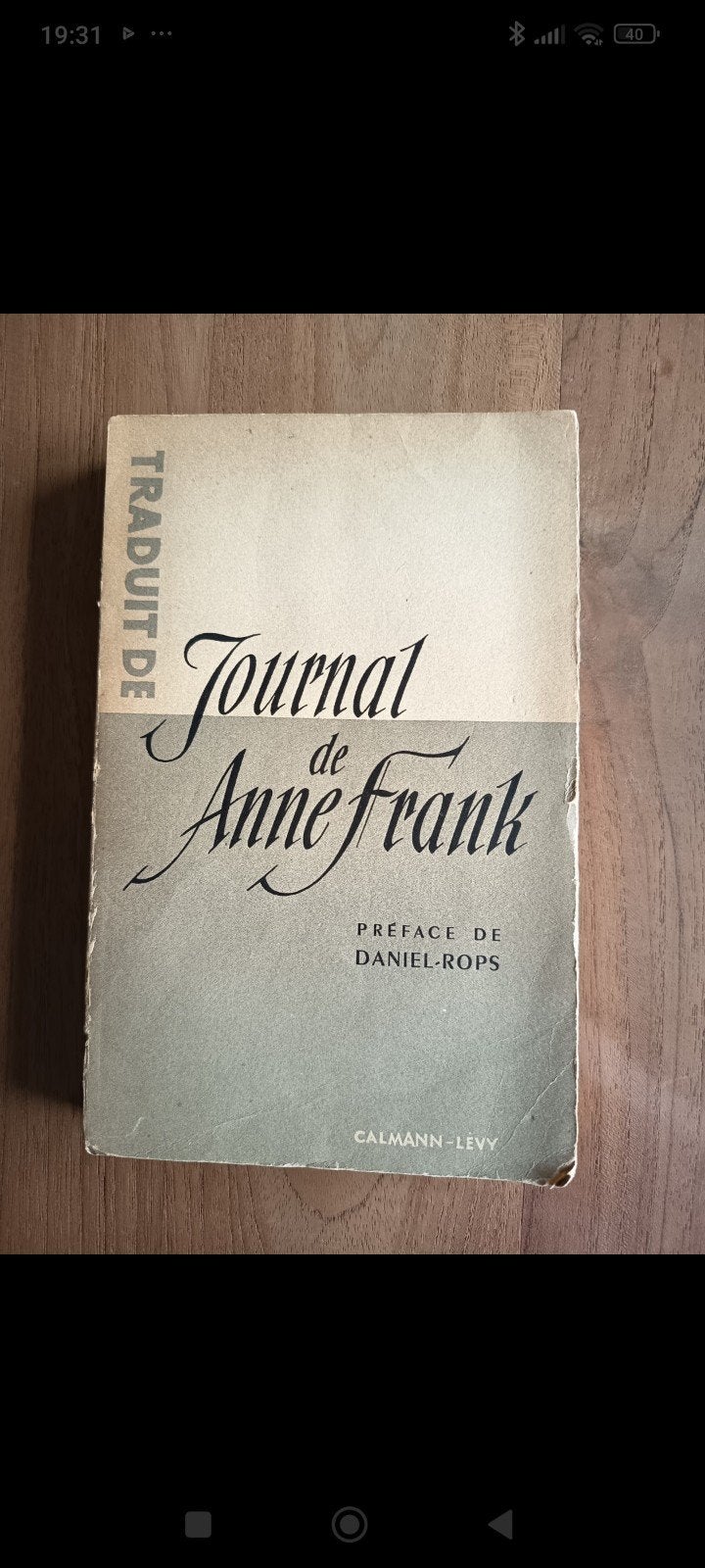 Anne Frank, première édition française, 1950 - signée, Enlèvement ou Envoi