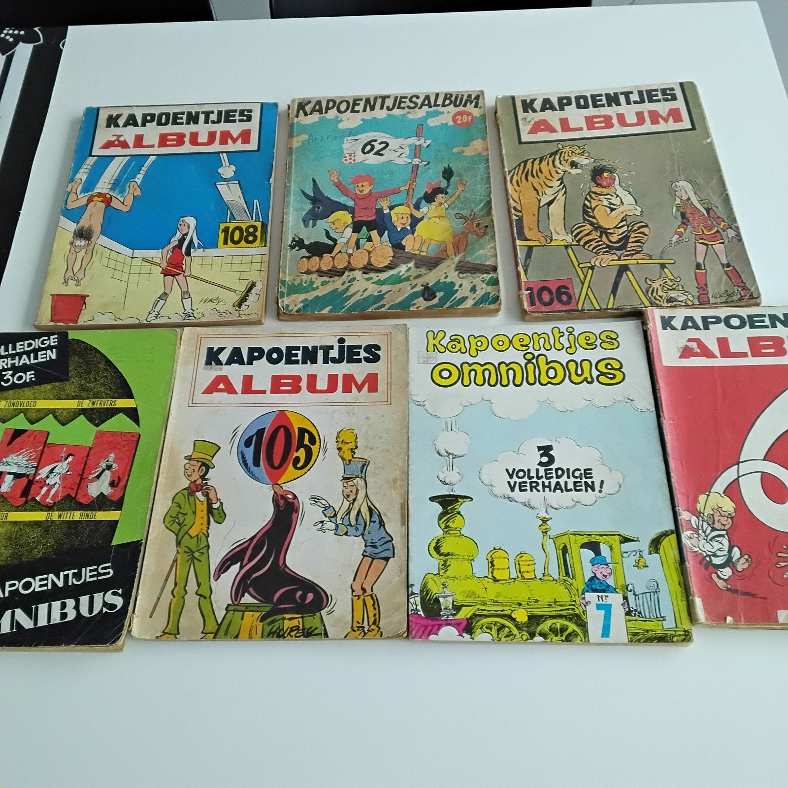 kapoentjes album, Boeken, Ophalen