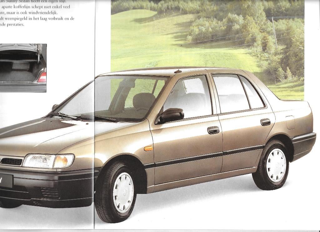 NISSAN SUNNY   1990, Boeken, Auto's | Folders en Tijdschriften, Ophalen of Verzenden, Zo goed als nieuw, Nissan