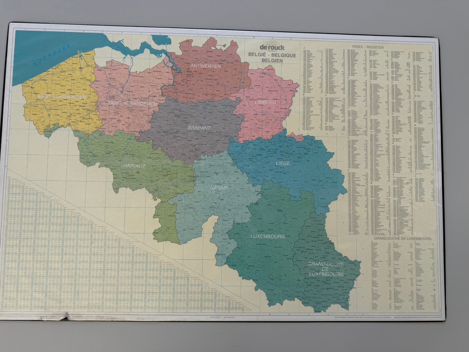 Bloc-notes avec carte de la Belgique, Enlèvement ou Envoi, Utilisé