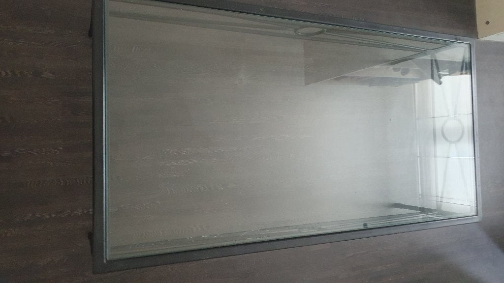 salontafel, Verre, Comme neuf, Enlèvement, 50 à 100 cm