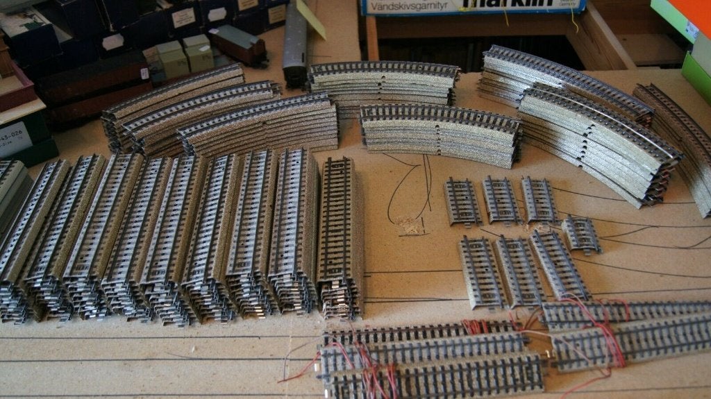 Lot rails marklin h0, Wisselstroom, Gebruikt, Rails, Ophalen of Verzenden
