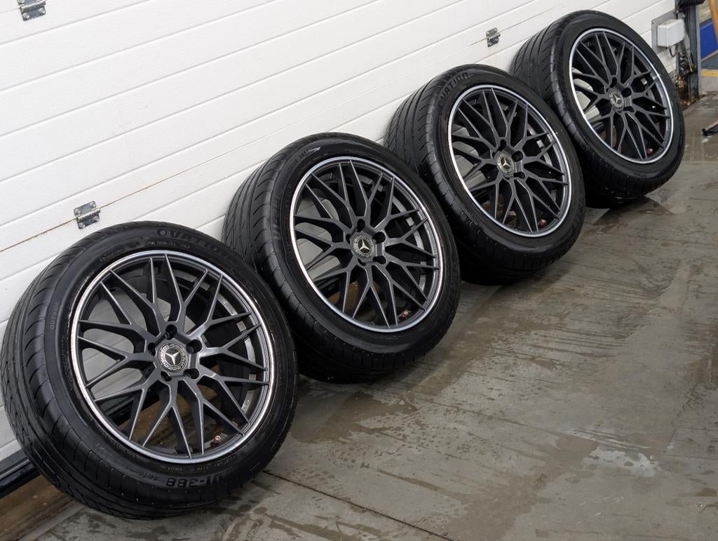 18" velgen 5x112 banden 245 45 Bmw Cupra Ford Mercedes, Ophalen, 18 inch, Banden en Velgen, Personenwagen