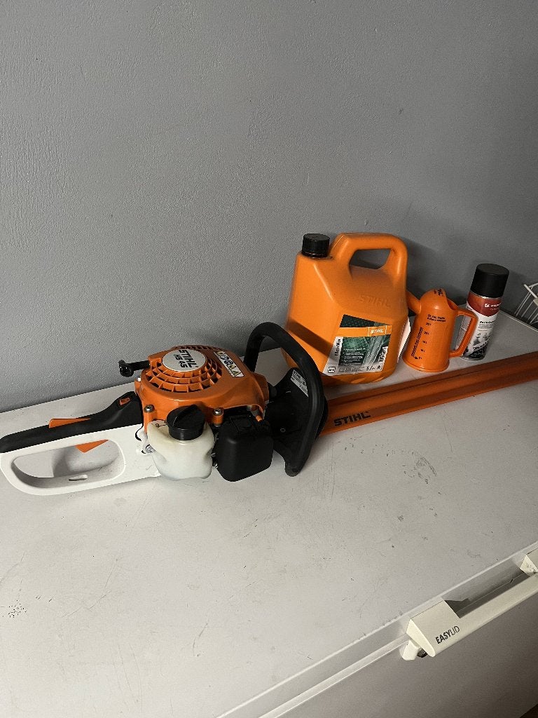 Stihl HS45 60cm heggenschaar + Startpakket, Tuin en Terras, Ophalen, Zo goed als nieuw, Benzine, Stihl