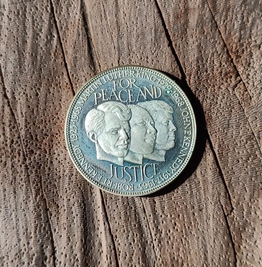 Médaille USA 1963 « Pour la paix et la justice » - Argent, Enlèvement ou Envoi, Amérique du Nord, Monnaie en vrac, Argent