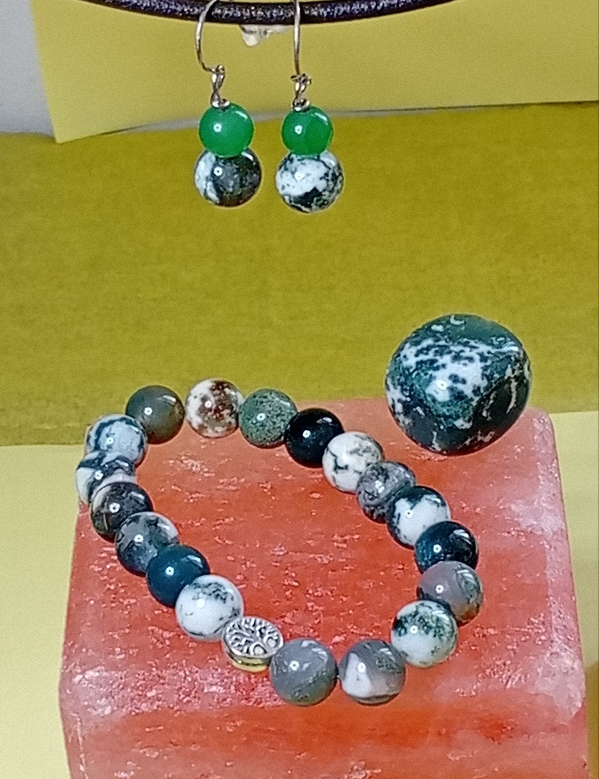 Agate dendritique, Enlèvement ou Envoi, Neuf, Vert, Autres matériaux
