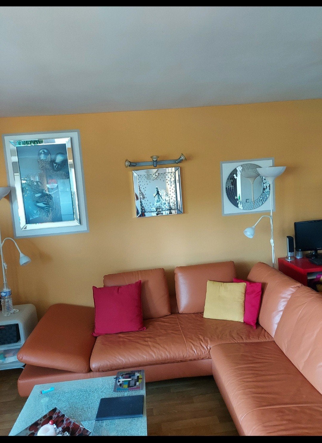 salon tournant en cuir, Ophalen, Leer