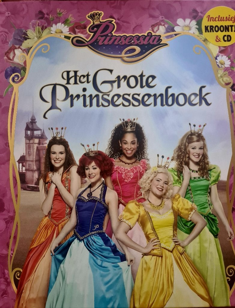 Prinsessia – Het Grote Prinsessenboek + kroontje, Ophalen, Gert Verhulst, Jongen of Meisje, Zo goed als nieuw